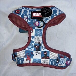 Sassy Woof Marvel Spider-Man Pattern Soft Dog Harness Size Small NWT